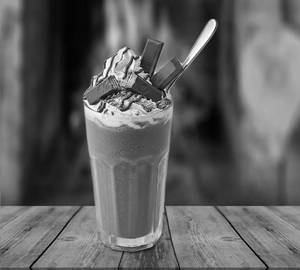 Cold coffee with ice cream