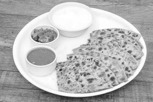 2- Butter Aloo Paratha + Dahi