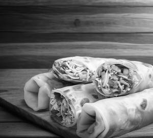 Double Egg Bhurji Roll