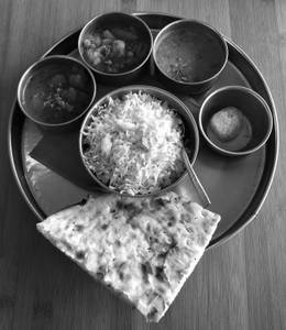 Special Chicken Indian Thali