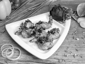 Garlic prawns    [dry] [6 pieces]
