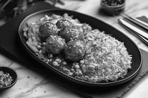 Veg Manchurian + Veg Fried Rice