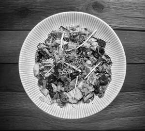 Thai crispy fried pork belly salad