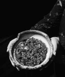 Mushroom Black Bean Sauce with Tingmo