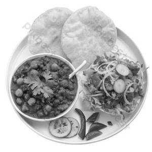 Chole + 2 Bhature + Salad