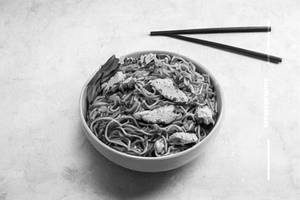 Egg Chicken Burnt Garlic Noodles