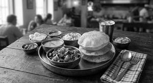 Bhindi poori combo