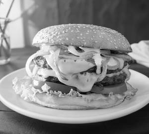 Cheese lava burger