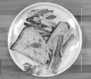 Chutney Grilled Sandwich N French Fries