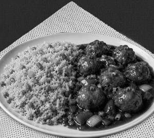Veg fried rice with manchurian [4 pieces]