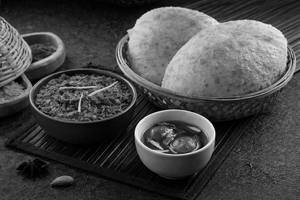 Chole Bhature + Desi Lassi