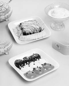 Tropical fudge + triple drip pancake