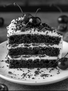 Black Forest Egless Cake 500grm