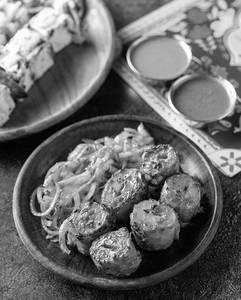 Vegan Chilli Garlic Chaap (tandoor)