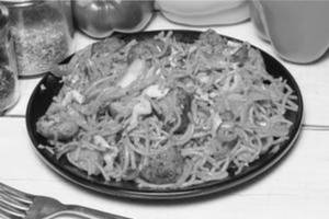 Noodles + Manchurian