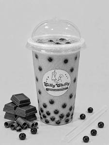Chocolate Popping Boba Milkshake