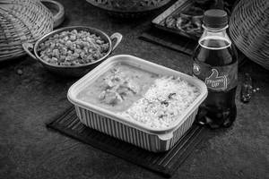Panjabi Kadhi Chawal + Moong Dal Halwa
