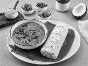 Puttu With Buff Curry