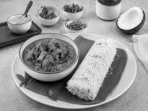 Puttu With Mutton Curry