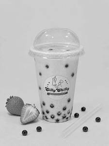 Strawberry Popping Boba Milkshake