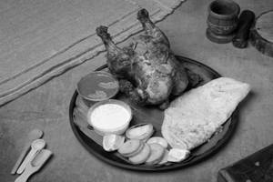 Grill Chicken Half With One Parotta