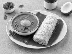 Puttu With Egg Curry