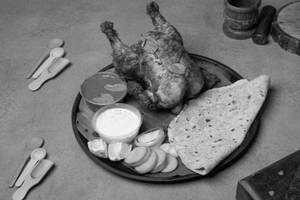Grill Chicken Full With Two  Chapathi