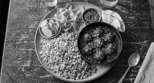 Veg manchurian and veg fried rice