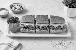 Mushroom Cheese Sub Sandwich