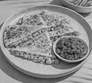 Aloo Paratha Quesadilla