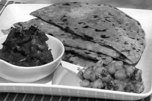 Aloo Paratha With Sabji (1 Pcs)
