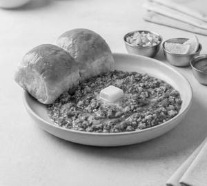 Paneer Ghotala With Butter Pav (2 Pcs)