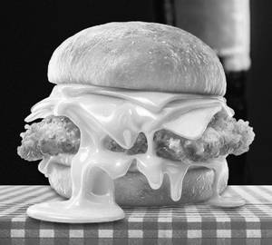 Cheese Filled Chicken Burger