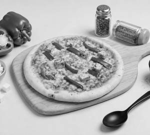 Paneer capsicum pizza
