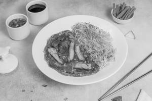 Pork Pan Fried Noodles ( Gravy) 