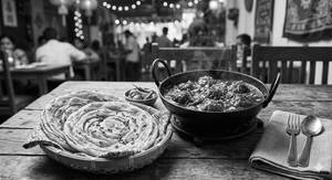2 paratha with chilli manchurian