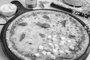 Quatro Formaggio With Smoked Mushroom Pizza [12 inches]