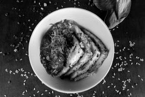Crispy Rice Cantonese Sauce Pok Choy