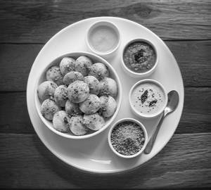 Ghee pudi button idli  [18 pcs]