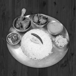 Chicken Kosha Thali