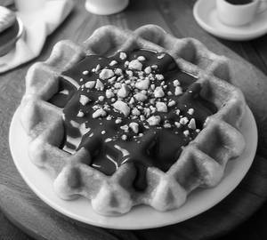 Choco Crave Belgian Waffles With Nuts