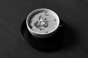 Roasted Eggplant & Bacon Miso Soup