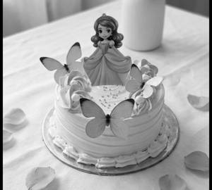 Eggless Princess Strawberry Cake [500 Gram]