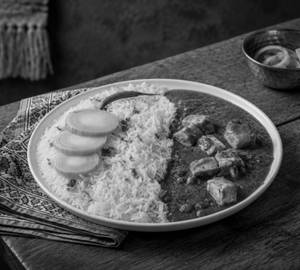 Matar Paneer + Chawal