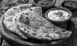 Aloo Paratha ( 2pcs) With Curd , Butter , Podina Chatney And Achar