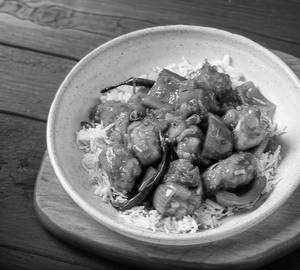 Chilli Chicken Rice [5 Pieces]
