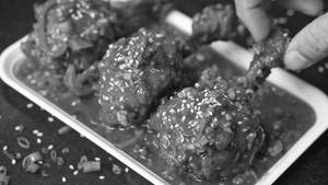 Lollipop chicken gravy