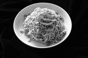 Charred Pepper Garlic Noodles
