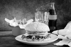 Veg. Tikki Burger + Fries + Cold Drink