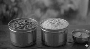 Rajma Curry Chawal Salad Combo (family Pack)